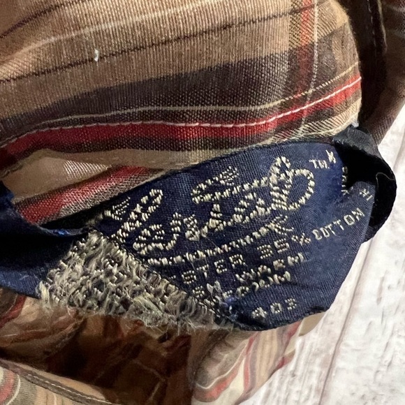 Vintage Lariat Western Cowboy Pearl Snap Rancher Button Down Long Sleeve Shirt - Picture 6 of 6